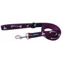 Matis Pet Design Leash Purple Bone